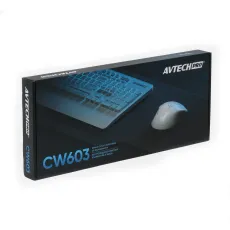 AVTECH PRO cw603 simsiz klaviatura va sichqoncha (oq)